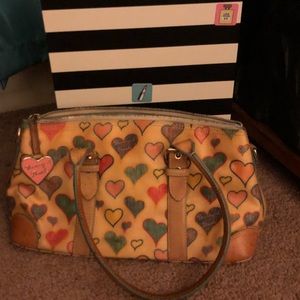 Authentic Dooney and Burke Heart Bag